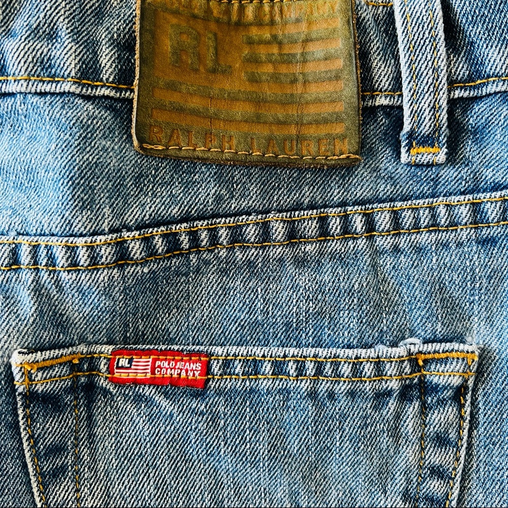 Vintage Polo Ralph Lauren 2 1/2" Saturday denim Mom Jeans Shorts - Picture 7 of 8